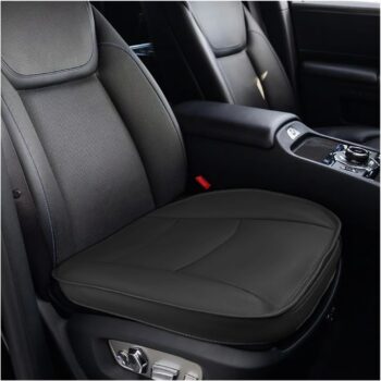 Padded Leather Front Seat Cover with Practical Storage Pocket