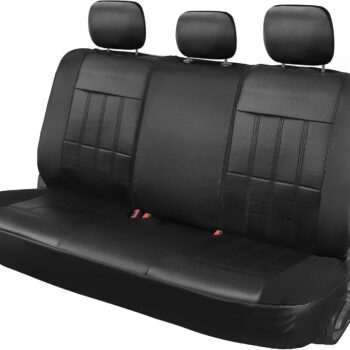 Faux Leather Rear Seat Cover with Simple Installation