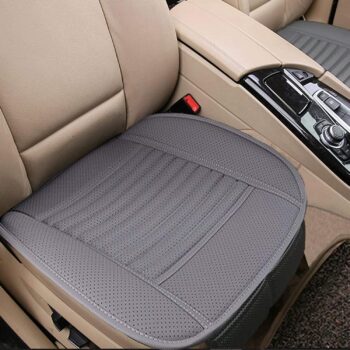 Breathable PU Leather Seat Cushion with Anti-Slip Support