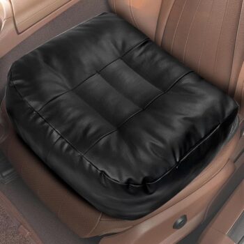 Synthetic Leather Seat Cushion with Ventilation and Carry Handle