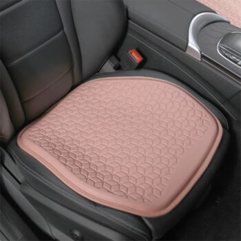 Gel Seat Cushion with Leather Cover for Pressure-Relieving Comfort