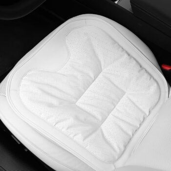 Nappa Leather Front Seat Cushion with Secure Non-Slip Bottom