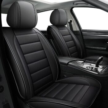 Water-Resistant Faux Leather Complete Seat Cover Set