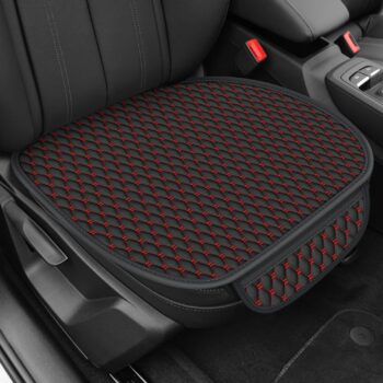 PU Leather Front Seat Cushion with Water-Resistant and Anti-Slip Features