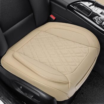 PU Leather Seat Cover with Convenient Storage and Protective Edges