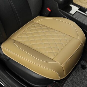 Leather Front Seat Cover with Secure Waterproof Protection